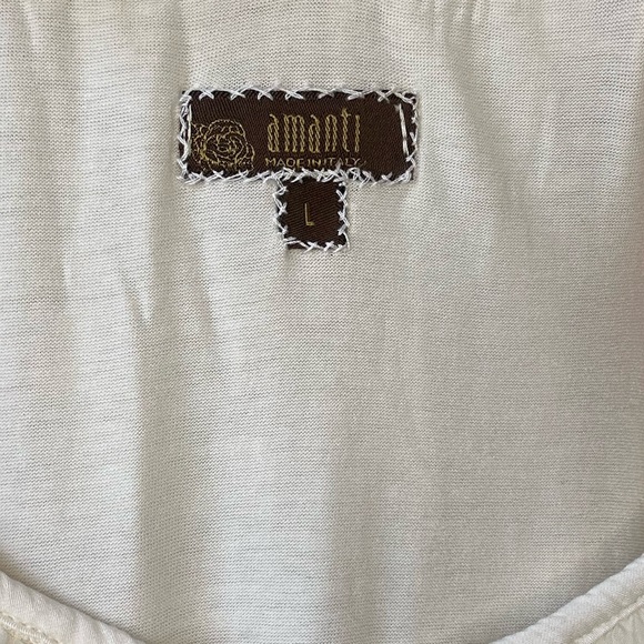 Long Sleeve Silk Blouse with Lace Trim - Picture 7 of 7